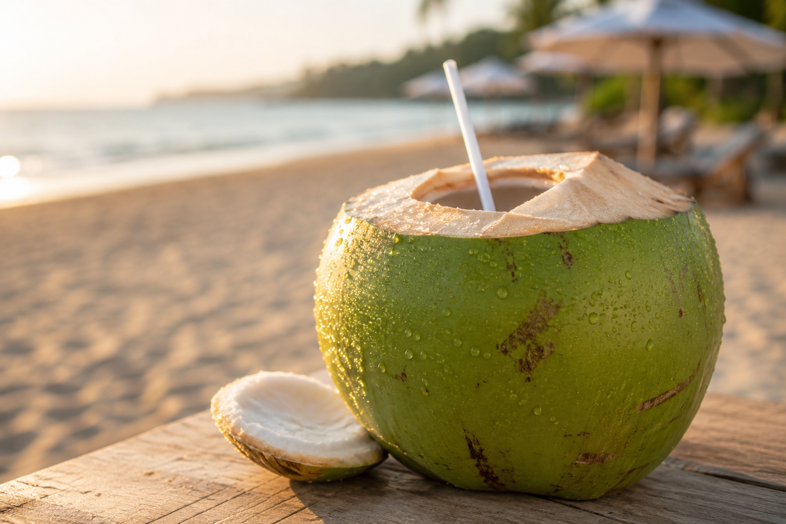 Coco verde gelado
